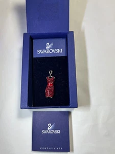 Swarovski Red Crystal Little Red Dress Pin/Brooch - w/Box - Picture 1 of 4