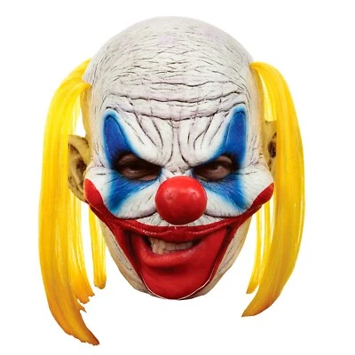 Ghoulish Productions Clooney Clown Latex Face Mask Horror Halloween Cosplay - Image 1 of 4
