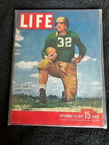 LIFE MAGAZINE SEPT 29 1947 JOHNNY LUJACK LOW GRADE M323 - Picture 1 of 1