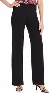 NY Collection Office Trousers Petite Womens PXS Wide Leg Pull On Palazzo Pants - Picture 1 of 20