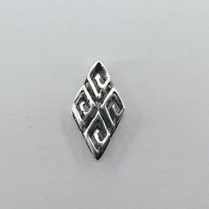 Fianza cuadrada de plata esterlina 925/pegamento de cierre para joyería/hallazgo #2 - Imagen 1 de 3