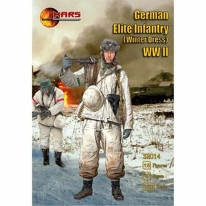 Mars Figures 32014 - 1/32 - German Elite Infantry in winter dress WWII model kit - Picture 1 of 8