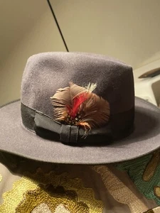 AKUBRA Vintage “Bogart”fedora.NWT Size 55 - Picture 1 of 10