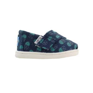 TOMS Alpargata Slip On Kids Boys Blue Sneakers Casual Shoes 10010202 - Picture 1 of 7