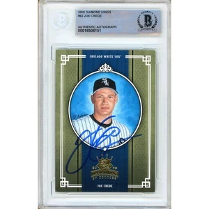 2005 Diamond Kings #62 Joe Crede Signed Card AUTO Beckett BAS Slabbed White Sox - Picture 1 of 5