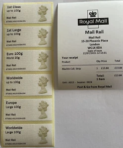 POSTAL MUSEUM  'MAIL RAIL'  -A013 -UNDERGROUND / MACHIN COLLECTOR / 1ST  STRIPS  - Picture 1 of 6