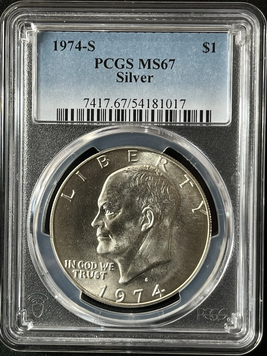 MS 67 Graded 1974 Eisenhower Dollars (1971-1978) for sale | eBay