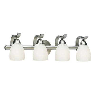 Forte Lighting 5045-04-55 Signature Bathroom Vanity Light Brushed Nickel - Image 1 of 2
