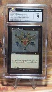 MTG Arcane Signet #589 Retro Foil Etched Secret Lair CGC 9 Mint - Picture 1 of 8