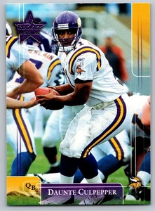 Carta Calcio 2002 Leaf Rookies & Stars 56 Daunte Culpepper Minnesota Vikings - Foto 1 di 2