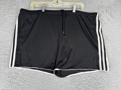 Pantalones Cortos Adidas Para Mujer Extra Largos Negros Rayas Poliéster Gimnasio Correr Informales LEER Foto 1 de 4