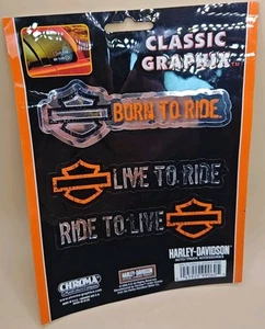 NEW Harley Davidson H-D Motorcycle Car Truck Window Decal 99060 - Foto 1 di 7