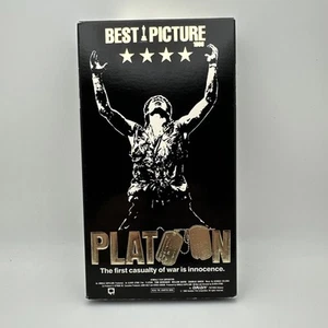 Platoon (VHS, 1986) Charlie Sheen Willem Defoe Rare OOP NOS - Picture 1 of 7