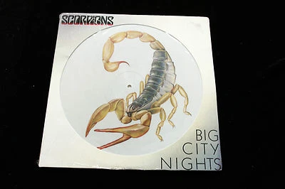 Scorpions BIG CITY NIGHTS 12" PICTURE DISC - SEALED MINT 1984 HARVEST  - Image 1 of 4