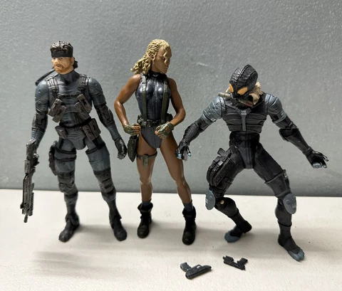 Metal Gear Solid Lot Solide Snake Fortune Raiden Action Figure McFarlane SEE PIC Cover