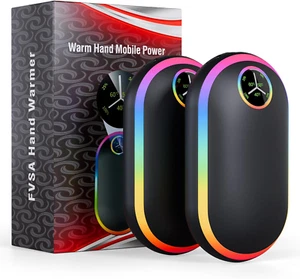 2Pack Rechargeable Hand Warmer, 10,000Mah Handwarmer with Portable Power Bank - Picture 1 of 11