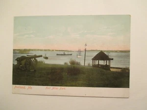 Postal de Maine rociando campo de patatas en flor ME - Imagen 1 de 2