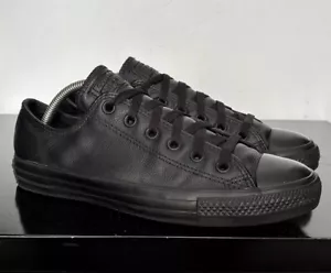Converse Chuck Taylor All Star Low Leather "Mono Black" UK size 7 135253C - Bild 1 von 9