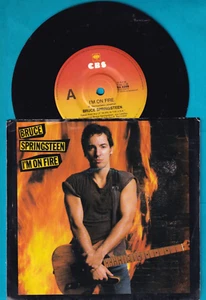 Bruce Springsteen 1985 p/s 45rpm single- I'm On Fire / Johnny Bye Bye - Picture 1 of 2