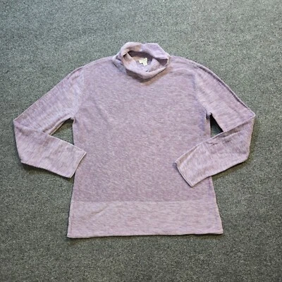 J Jill Sweater Womens Medium Purple Knit Turtleneck Long Sleeve Casual Capsule - Image 1 of 4
