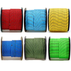 Reflektierendes Paracord 2mm Litze Kordel Outdoor Camping Seil Lanyard 100meter/Spule - Bild 1 von 9
