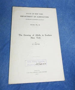 Growing Alfalfa in Southern New York -1911 Department of Agriculture - Picture 1 of 1