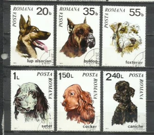 0275B-SERIE COMPLETA 1971 RUMANIA PERROS CANES Nº 2586/2591 BONITOS - Imagen 1 de 1