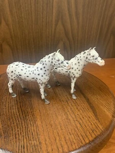 2 Schleich KNABSTRUPPER Appaloosa Mare figura de caballo manchado 2006 retirado - Imagen 1 de 13