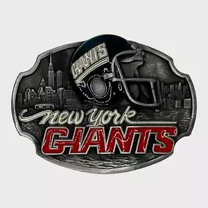Vintage 1988 Siskiyou New York Giants NFL Football Metal Belt Buckle - Picture 1 of 2