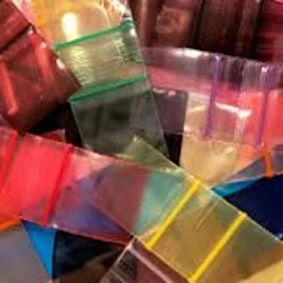 1000 Apple Baggies 1.5 x 1.5" Mini Zip lock Bags 1515 Assorted 10 Color mix - Image 1 of 3