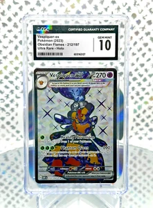 CGC 10 Vespiquen EX 212/197 Obsidian Flames Full Art Ultra Rare Pokemon Card - Picture 1 of 1