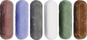 Paquete de 6 canicas surtido pulido afilado colorete compuesto 550 - Imagen 1 de 1