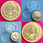 Rare 1918 Uncirculated Ottoman Empire Mehmed V Reşâd 100 Kurush Gold Coin (7.2g)