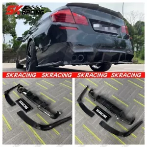 Forged /Carbon Fiber Rear Bumper Lip Diffuser Splitter Fits 2012-2016 BMW M5 F10 - Picture 1 of 29