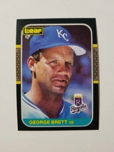 Tarjeta de béisbol George Brett 1987 Leaf #96 Kansas City Royals - Imagen 1 de 2