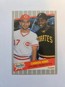 1989 FLEER CANNON ARMS CHRIS SABO/BOBBY BONILLA #637 NM - Picture 1 of 1