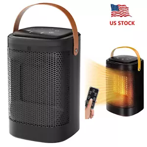 1500W Portable Space Heater Touch Screen 70° Ceramic Heater Automatic Shake Head - Picture 1 of 16