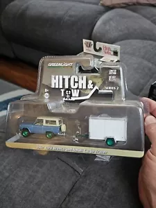GREENLIGHT GREEN MACHINE HITCH AND TOW SERIES 2 '67 FORD BRONCO AND TRAILER VHTF - Picture 1 of 7