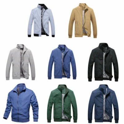 Casual JACKET VINTAGE RETRO SCOOTER 1970'S BOMBER CLASSIC COAT TOP MOD MENS - Image 1 of 4