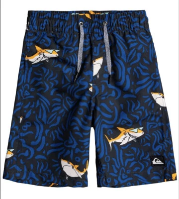 Pantalones cortos de voleibol Quiksilver Shark para niños talla 3 nuevos con etiquetas Foto 1 de 3
