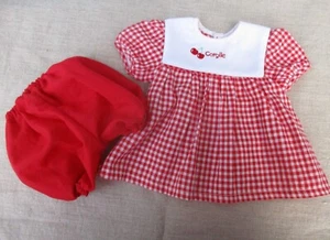Ensemble pour Poupée Corolle /robe vichy rouge et bloomer catalogue 2012 - Photo 1/5