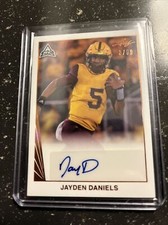 JAYDEN DANIELS 2021 Leaf Memories 1990 Gold Spectrum RC SP Auto /99 LSU Heisman!