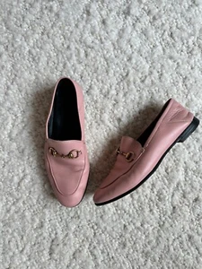 Mocassino Gucci Brixton in pelle rosa cipria taglia 7,5 - Foto 1 di 5
