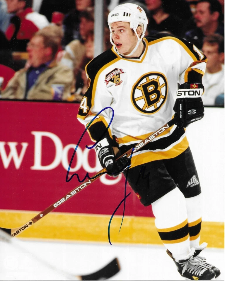 Foto de hockey firmada autografiada por Sergei Samsonov 8" x 10" Boston Bruins certificado de autenticidad Foto 1 de 1