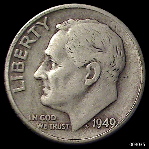 1949-D Roosevelt Dime (Circulated) Cover