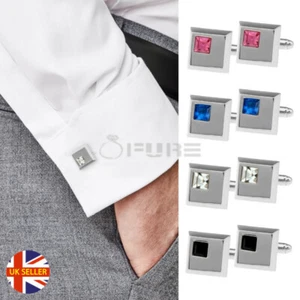 Classic Square Shirt Studs Cuff Link Men Wedding Business Father Gift Cufflinks - Picture 1 of 43
