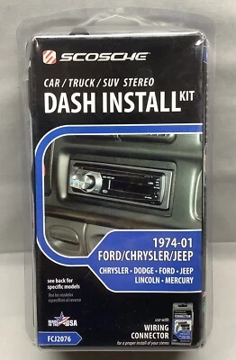 SCOSCHE FCJ2076 STEREO INSTALL KIT  FORD / CHRYSLER / JEEP  1974-01 - Image 1 of 4