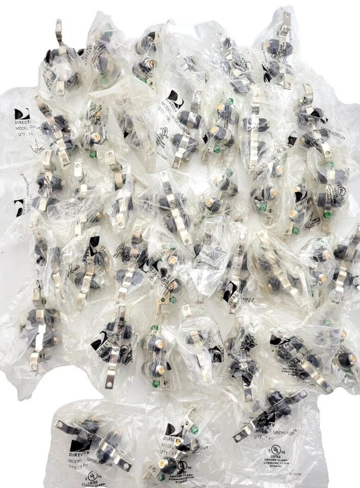 (LOT OF 40)- DIRECTV GRDBLK2R0-24 Dual Ground Blocks w/ Weather Seals NEW. - Image 1 of 4