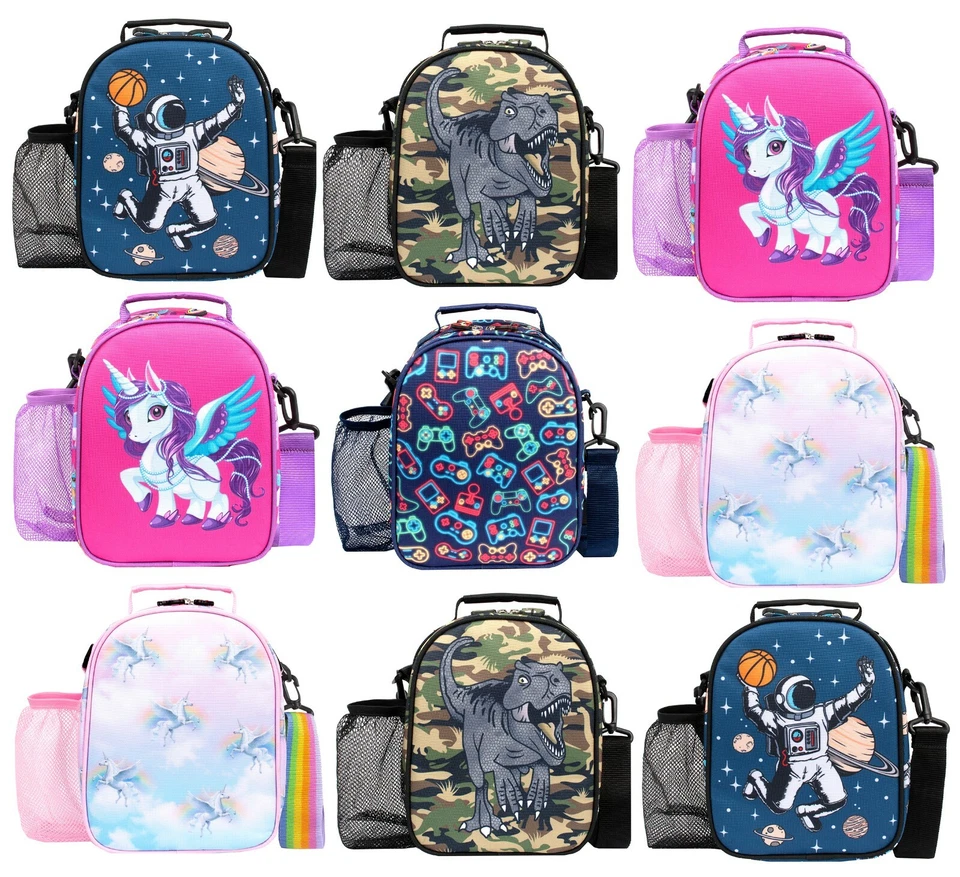 Lunch Bag for Kids with Strap Thermal Insulated Large Lunch Box School Nursery - Image 1 of 1