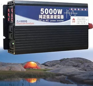 3500W 4000W 5000W Pure Sine Wave Power Inverter 12/24/48/60/72V DC to 110V AC Co - Picture 1 of 8